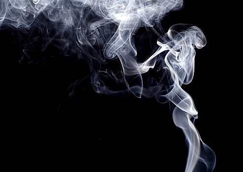 Smoke Against Black Background